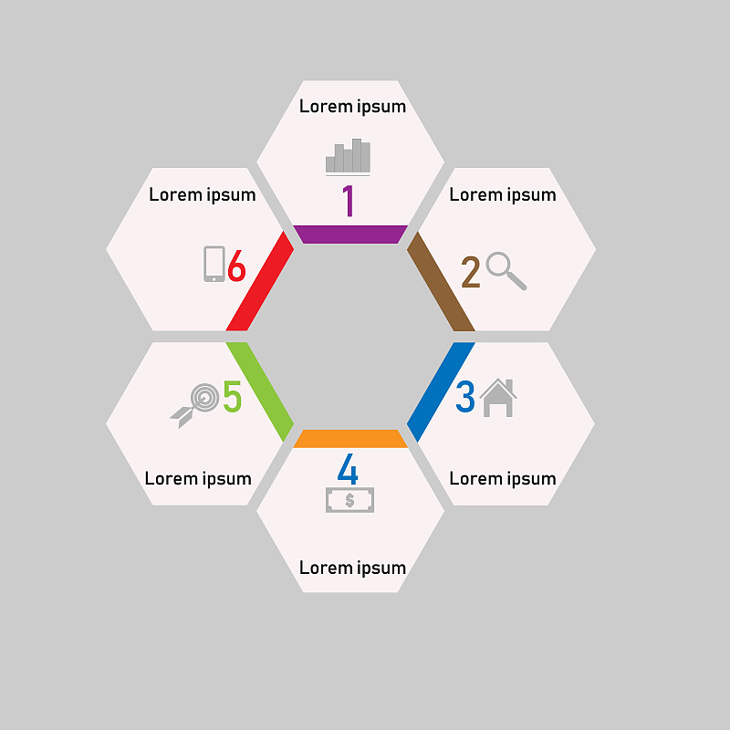 模板,数字,商务,抽象,流程图,策略,数字6,选择键,设计,工作