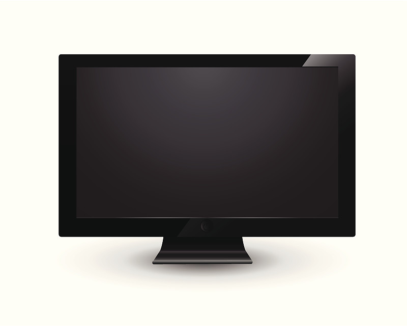 显示器,液晶显示,电视机,液晶电视,平面屏幕,高清晰度电视,正面视角,空白的,水平画幅,无人