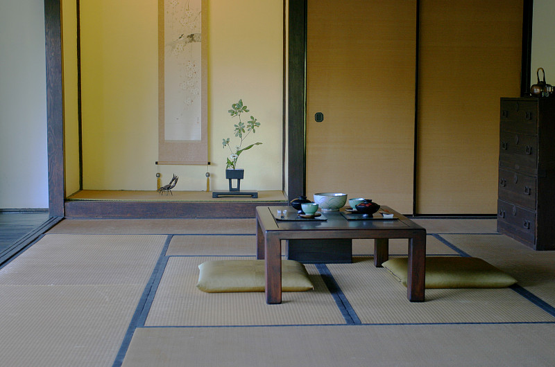 日本,饭厅,塌塌米垫,防护品,桌子,水平画幅,无人,柜子,室内,彩色图片